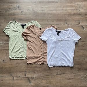 SWS Essentials - Set of 3 short sleeve button ups